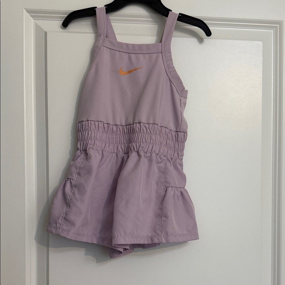 Nike Purple Romper with Orange Swoosh